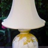 Cats Hand Painted onto Wooden Lamp Base