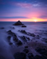 Sandymouth Bay, Cornwall, sunset