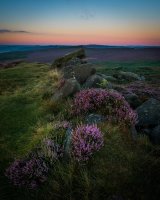 Dawn on Carl Wark hillfort