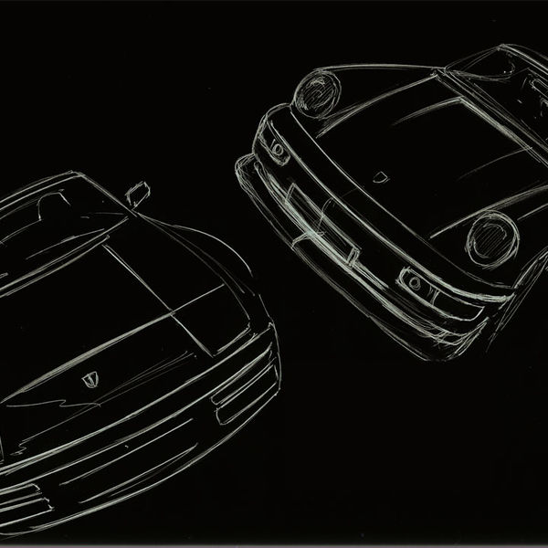 911 and 944 front end character sketches