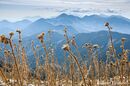 Looking south from Anina Hill, across the Taygetos mountains towards Zizali and the Deep Mani, Peloponnese, Greece.<br><br><br><br><br><br>