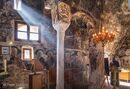 Mid 18th cen. frescoes cover the interior of the 13th cen. church of Agios Nikolaos in the villagae of Proastio, Outer Mani, Greece.<br><br><br><br><br><br>
