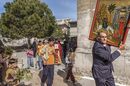 Palm Sunday procession around the village of Proastio, in the Outer Mani.<BR><BR><BR><br><br><br><br>
