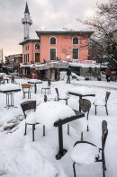 Cafe chairs, Karakoy, Istanbul.<br><br><br><br><br><br>