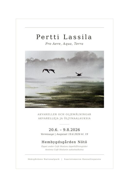 Nötö 2026 Exhibition Poster
