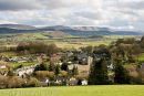 Clyro Village And View To Black Mountains