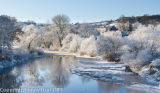 The River Wye at Bredwardine with Hoar Frost