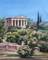 The View of the Temple of Hephaestus in Ancient Agora