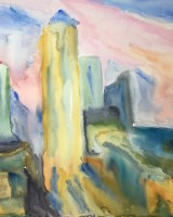 Canary Wharf In The Evening Lights