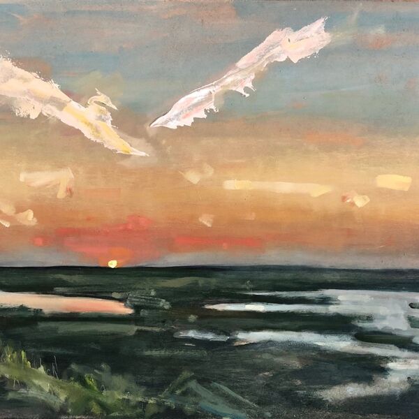 Sunset from Brancaster coastal path