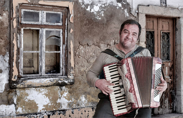 Accordian player