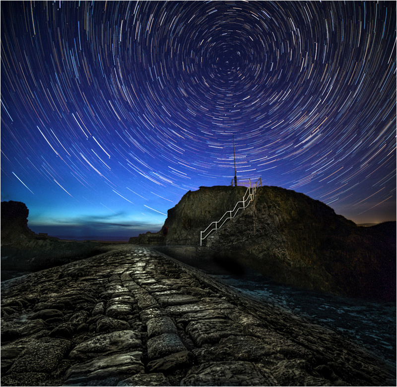 06 star trail at Breakwater