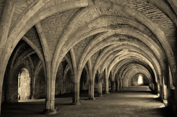 The Cellarium at Fountains Abbey