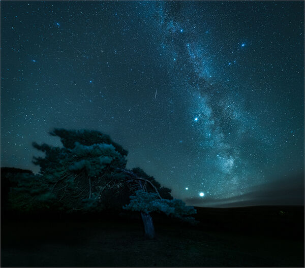 Runner up Night Sky Over Exmoor Landscape (Part of Exmoor Dark Skies Competition)