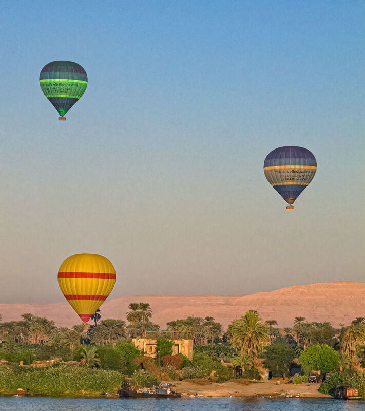Three Balloons Above Nile