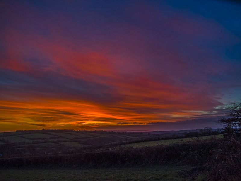 Sunset from Bratton Fleming