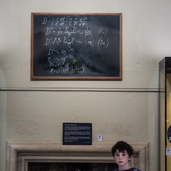Blackboard, written by Albert Einstein when visiting Oxford in 1939