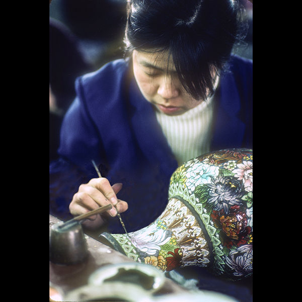 Cloisonne factory, Peking 1982