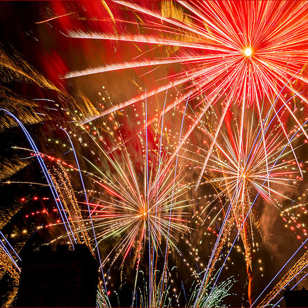 Fireworks over St.Nicholas Church, Abingdon 2