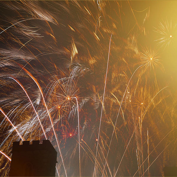 Fireworks over St.Nicholas Church, Abingdon 4