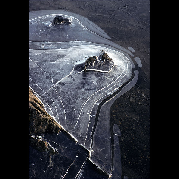 Ice on the edge of Tarn Hows, Cumbria c.1987