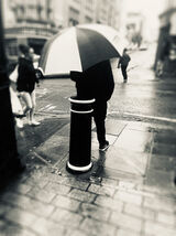 Brolly man.
