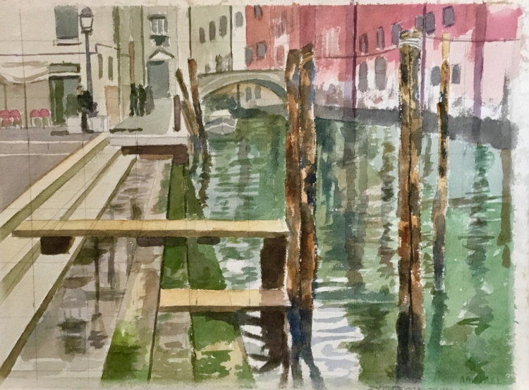 Moorings at San Zanopolo, Venice