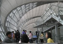 Departure lounge at Suvarnabhumi airport, Bangkok