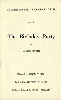 Birthday Party - programme 02