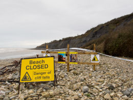 Monmouth Beach landslip-3716