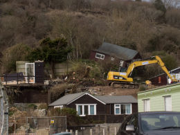Monmouth Beach landslip-4002