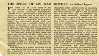 Sport of my Mad Mother - review