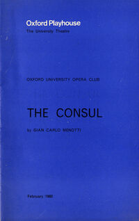 The Consul - programme 01