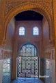 Backlit window, Nasrid Palace, The Alhambra, Granada, Spain