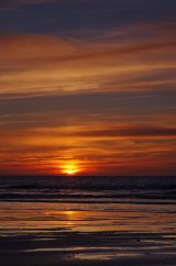 Sunset at Ogmore beach