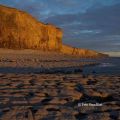 Sunset on the cliffs, Llantwit Major