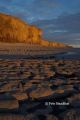 Sunset on the rocks, Llantwit Major, south Wales