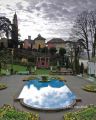 The Village garden, Portmeirion, Gwynedd, north Wales.