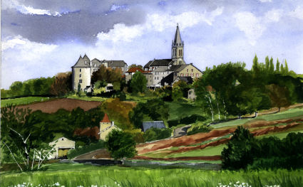 Sanvensa SW France.<br>
Mixed media
