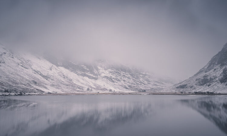 Loch Achtriochtan in Winter