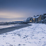 Lower Largo Beach in the Snow