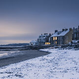 Lower Largo Beach in the Snow