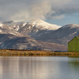 The Grouse Hut in Winter.