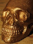 Gold Skull, mirror paint.