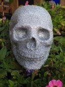 Human Replica skull, silver glitter, Etsy PJCreationCraft.