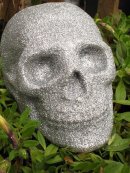 Human Replica skull, silver glitter, Etsy PJCreationCraft.