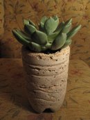 Hypertufa plant pot, PJCreationCraft, Etsy.
