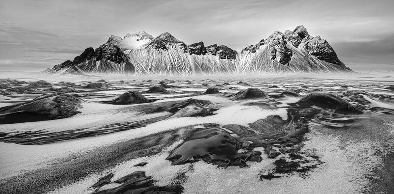 Highly Commended: Black Sand White Snow At Vestrahorn
