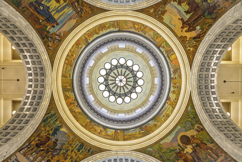 1st Place: Looking Up Into The Utah Capitol Building Dome