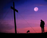 Highly Commended: A Moonlit Otley Chevin Easter Cross